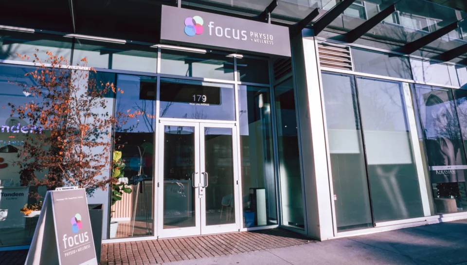 Focus Physio clinic outside at Olympic Village Vancouver